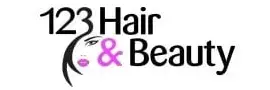 123 Hair and Beauty logo